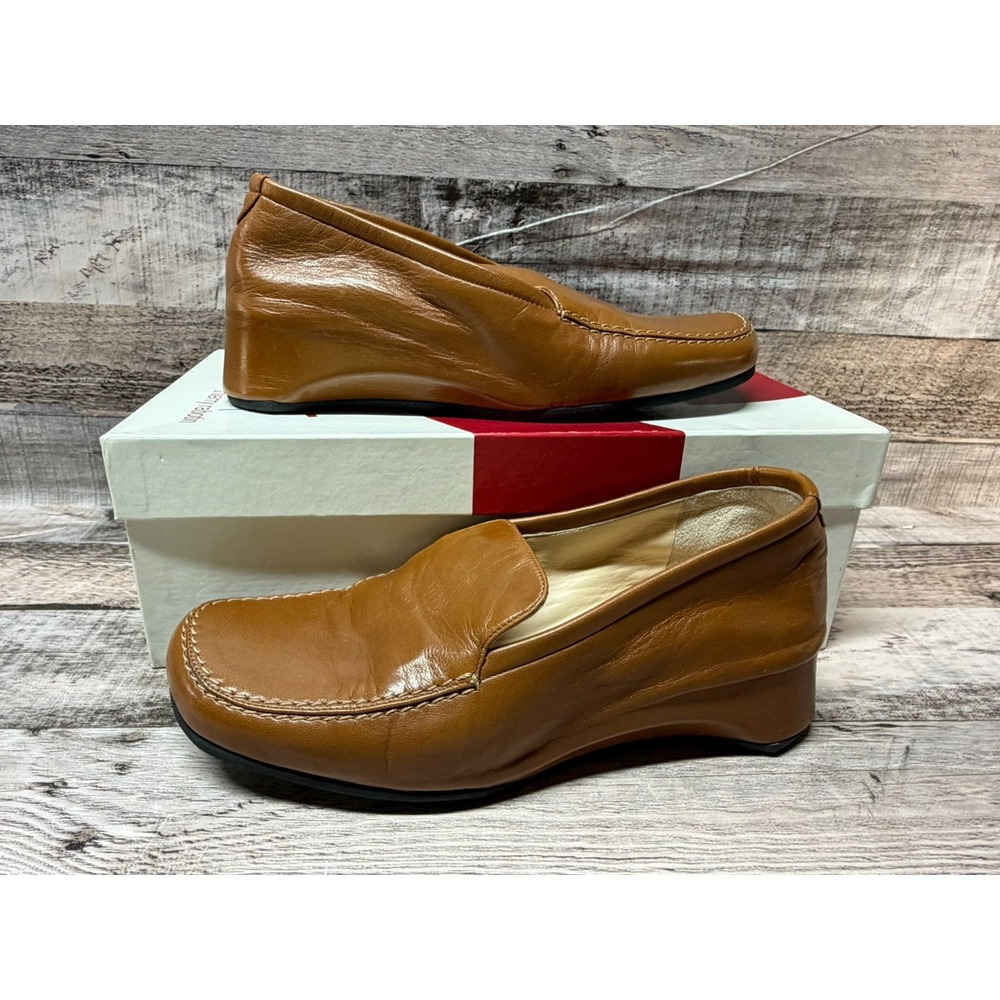 Thierry Rabotin Topaz Nappa 1006 Women Dress Shoes Size 35 Brown